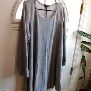 French Atmosphere Knit Dress, 2X